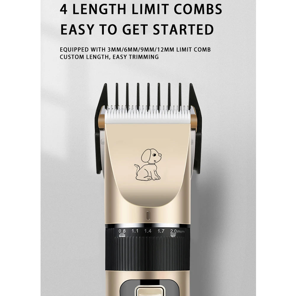 Electrical Pet Clipper Professional Grooming Kit Rechargeable Pet Cat Dog Hair Trimmer Shaver Set Animals Hair Cutting Machine