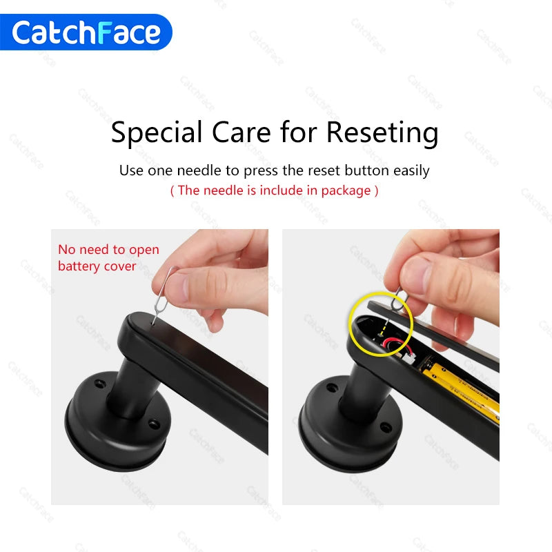Bluetooth Biometric Fingerprint Card Code lock with Keys TTlock APP Digital Smart door lock Electronic Handle Lock