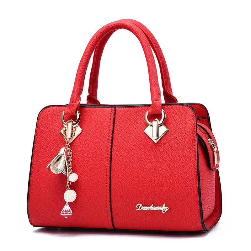 Autumn and Winter 2022 Solid Fashion Handbag Charming Solid PU Women's Bag Fashion One Shoulder Crossbody Bag