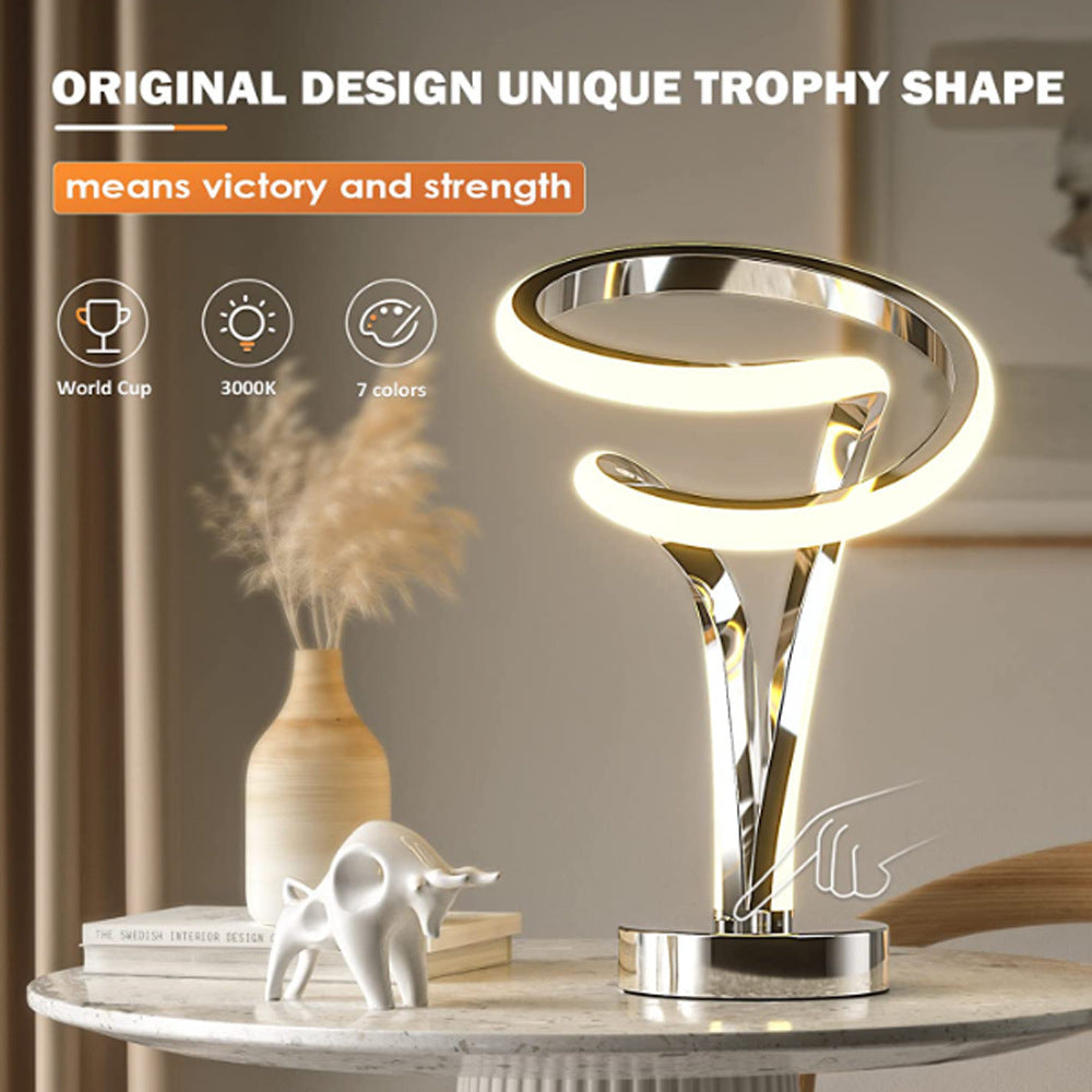 Aluminum Alloy Bar Table Lamp LED Wooden Eye Protection Table Lamp Can Be Used For USB Charging