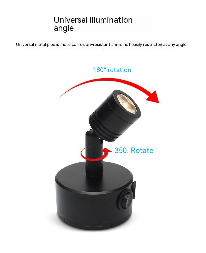 Rechargeable LED Small Spotlight Exhibition Spotlight 3W