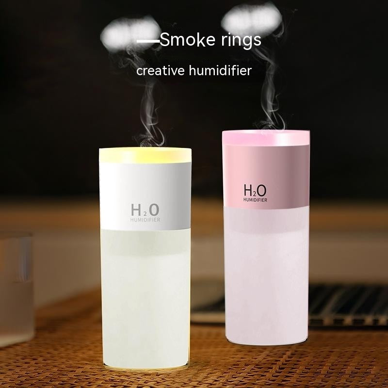 Indoor Air Humidifier Car Spit Circle Jellyfish Spray Bedroom Seven-color Night Light Creative Gift Aroma Diffuser