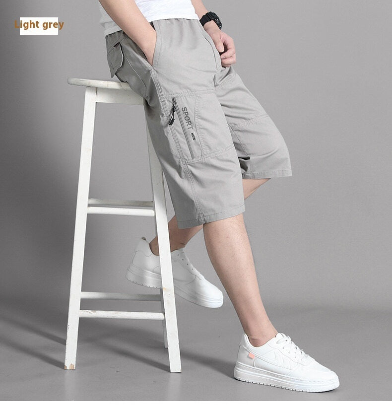 Cotton Cropped Shorts Season Thin Casual Pants