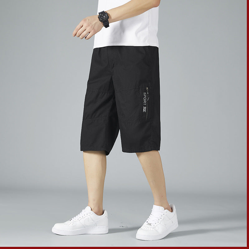 Cotton Cropped Shorts Season Thin Casual Pants