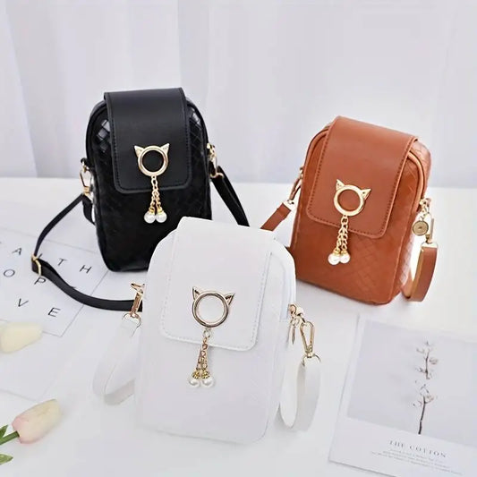 Large Capacity Mobile Phone Bag Pendant Ladies Sling Bag Women's Pattern Fashion Zipper Mini Messenger Shoulder Bag