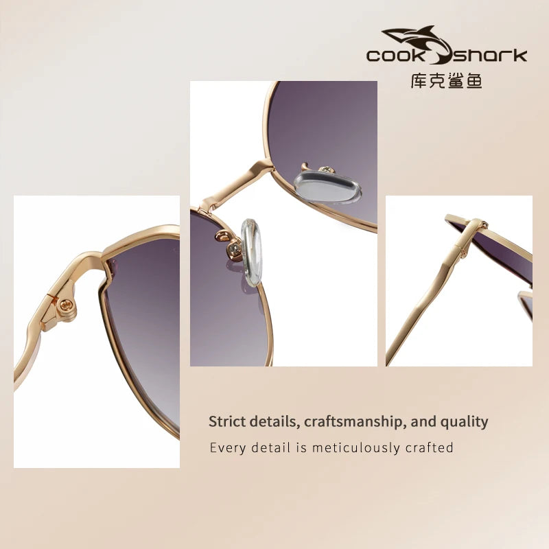 Cook Shark 2023 New Polarized sunglasses for Women Anti UV Fashion Sunglasses for Women