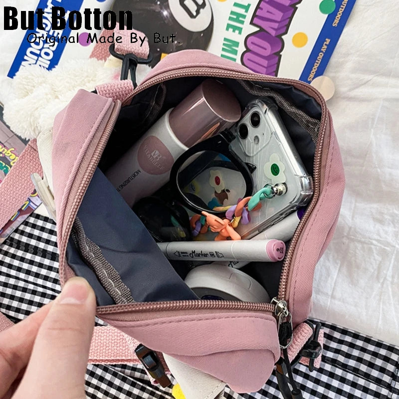 Japanese Women Lovely Cartoon Itabag Shoulder Bag Korean Sweet Lolita girl Student Canvas Crossbody Bags Messenger bags 2022