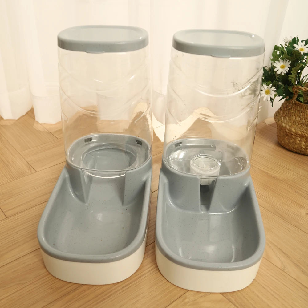 HOOPET Pet Automatic Feeding Bowls Dog Food Feeder Cat Water Feeder Large Capacity Food Water Dispenser Large Capacity Pet Bowls