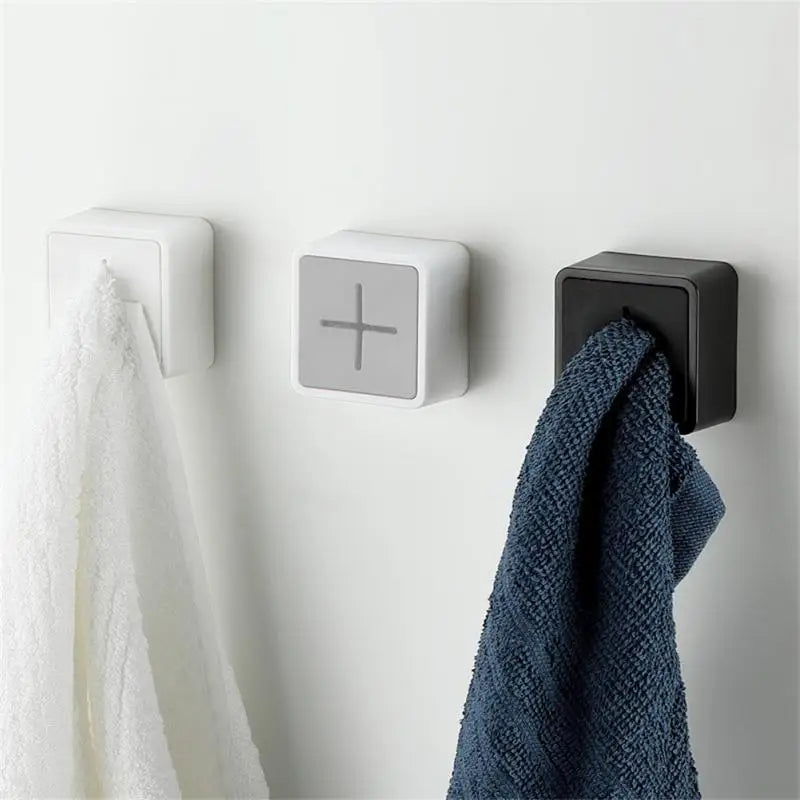 Towel Holder Bathroom Towel Hook Waterproof Rag Dishcloth Clip Organizer Wall Mounted Towel Storage Rack Home Organization