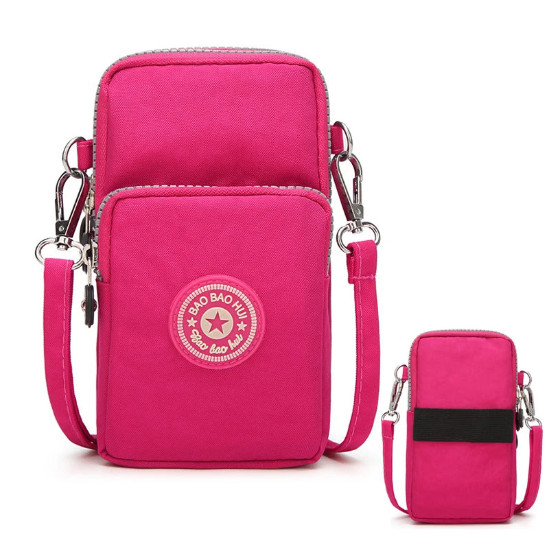 Small Shoulder Bags Nylon Women Mobile Phone Bags Mini Female Messenger Purse Lady Wallet New 2024 Female CrossBody Bag