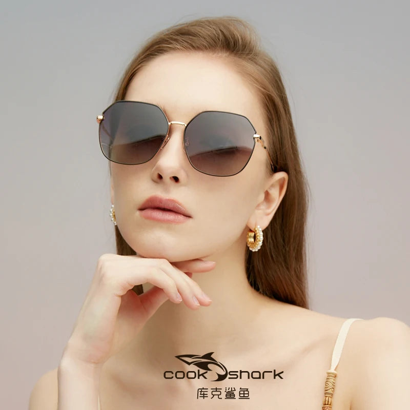 Cook Shark 2023 New Polarized sunglasses for Women Anti UV Fashion Sunglasses for Women