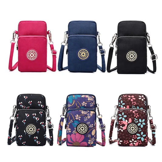 Small Shoulder Bags Nylon Women Mobile Phone Bags Mini Female Messenger Purse Lady Wallet New 2024 Female CrossBody Bag