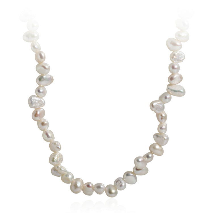 Natural Baroque Pearl Necklace Light Luxury And Small Group