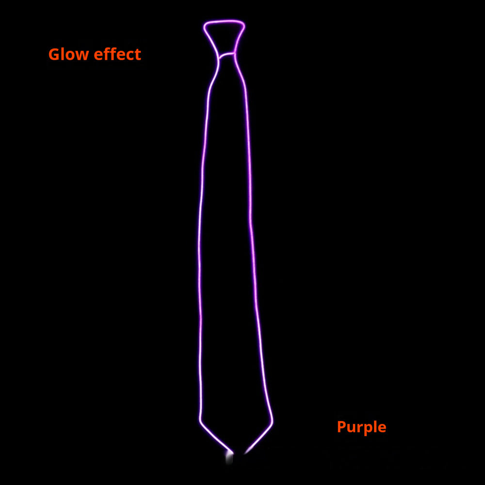 LED Luminous Multicolor Optional Tie Night Bar Personality Matching Carnival Ball Garment