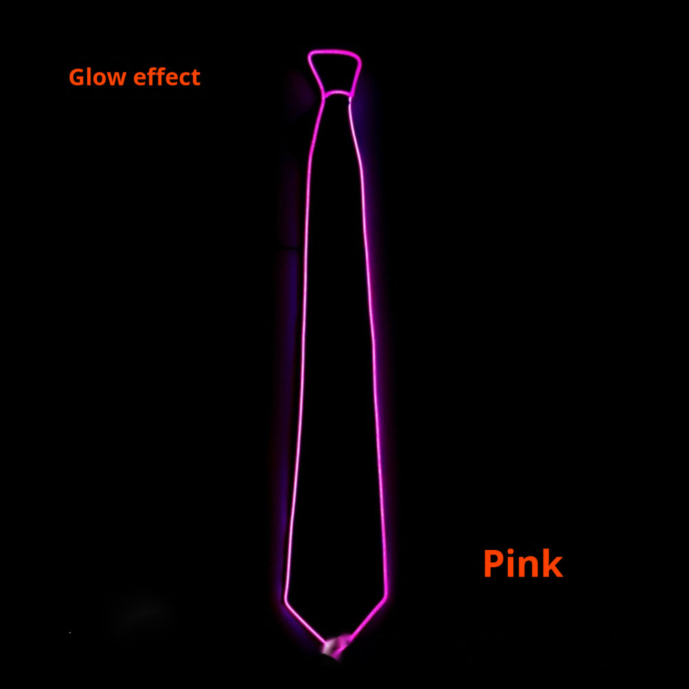 LED Luminous Multicolor Optional Tie Night Bar Personality Matching Carnival Ball Garment