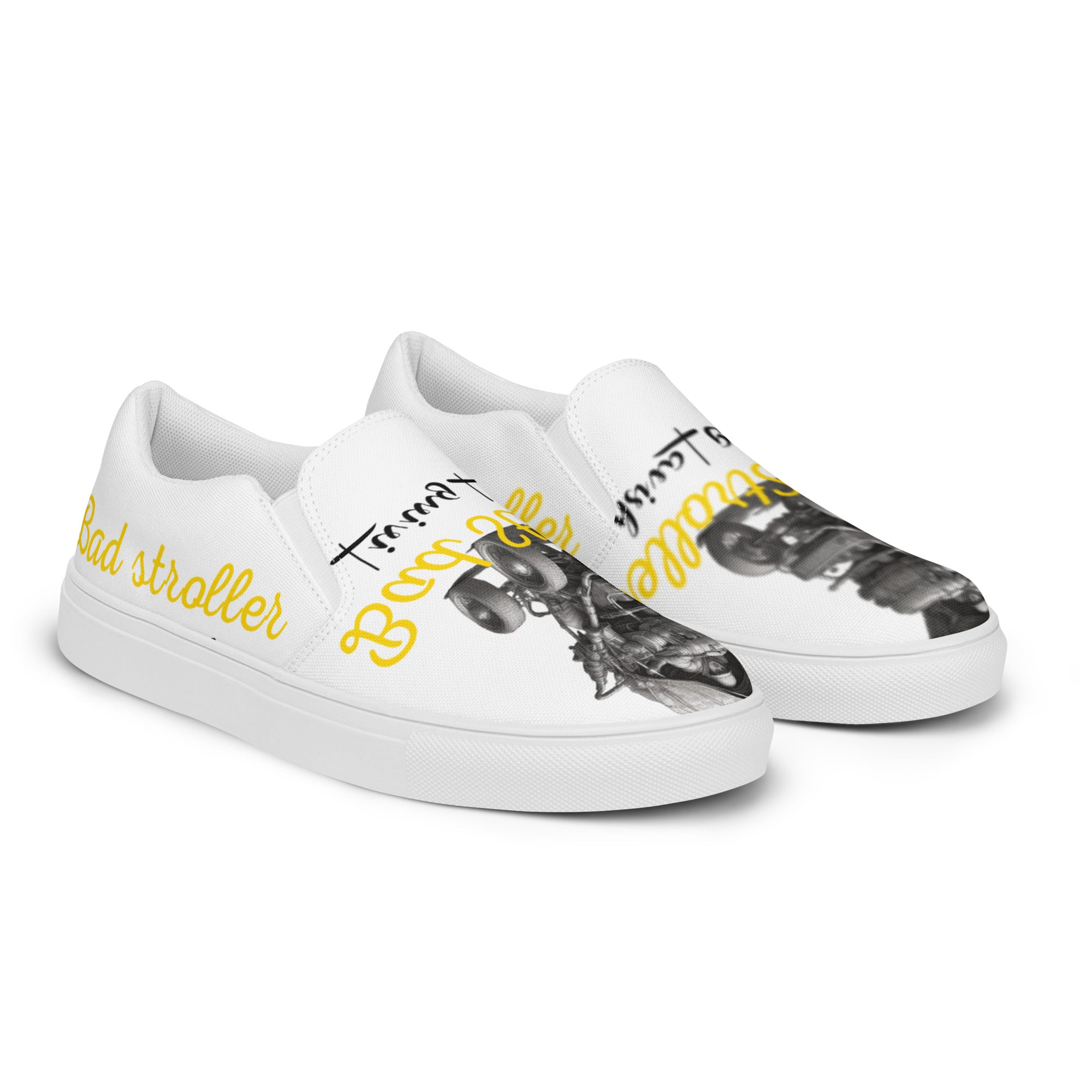 Bad stroller Men’s slip-on canvas shoes